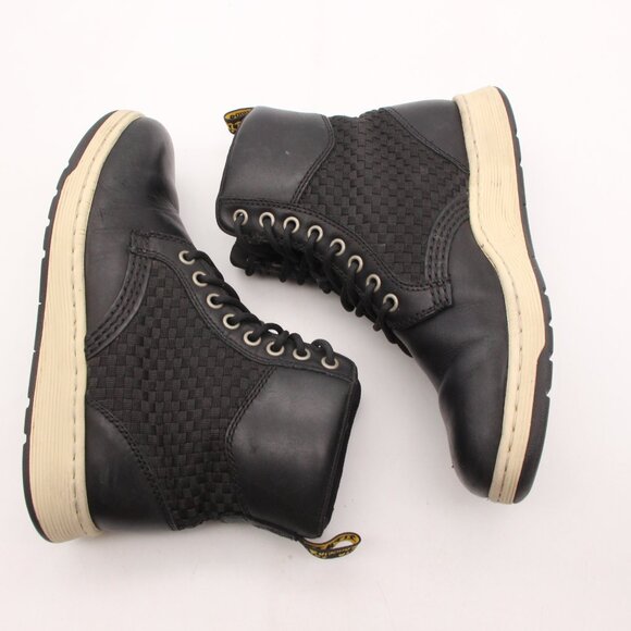 Doc Dr Martens Rigal 8 Eye Black Leather Men's 6 Women's 7 Combat Boots AW004 - Picture 8 of 9